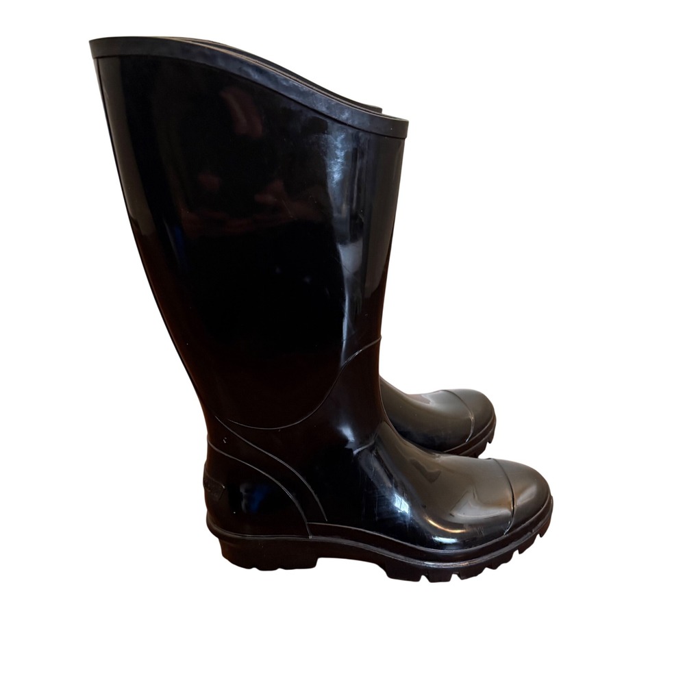 Columbia Womens Tall Waterproof Rubber Rain Boots Black‎ USA Made Size 7 Outdoor